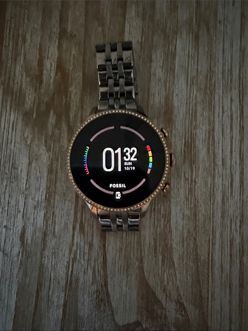 Fossil Gen 6 Rose Gold Touchscreen Smartwatch with Metal Link Band
